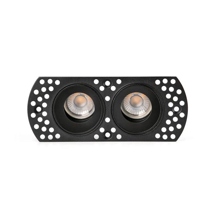 Spot encastrable Flic double noir de Faro Barcelona