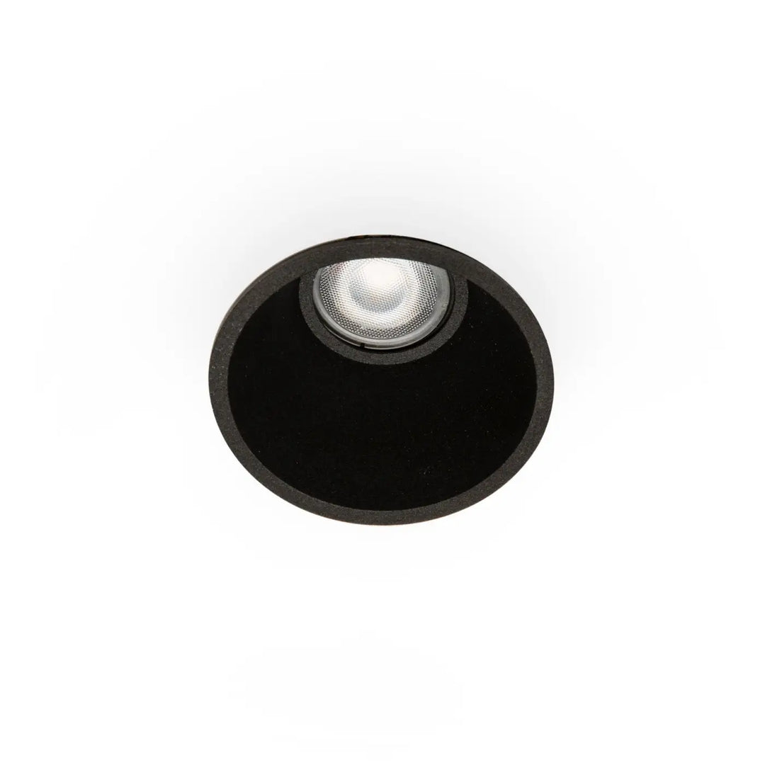 Spot encastrable Fresh IP44 noir de Faro Barcelona