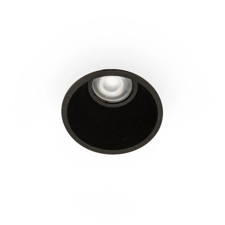 Spot encastrable Fresh IP44 noir de Faro Barcelona