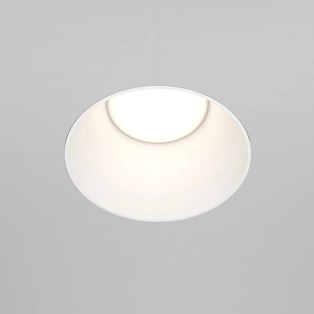 Spot encastré share rond blanc à encastrer avec design minimaliste et surface lisse pour éclairage moderne