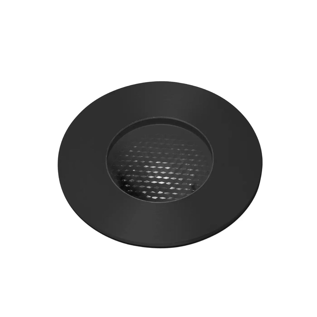Spot encastré de sol Grund Ø 9,2 cm noir anodisé 3000 K de Faro Barcelona