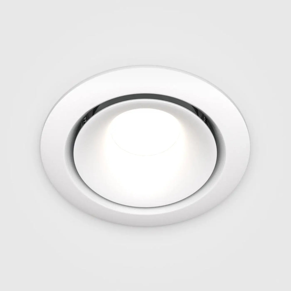 Spot yin spot encastré blanc avec ampoule gu10 et finition chrome circulaire design moderne