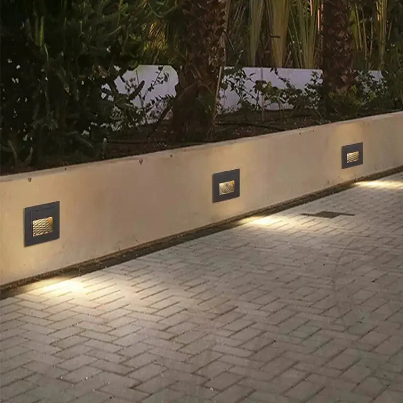 Applique Murale Extérieur En Aluminium De Forme Carré Ou Rond