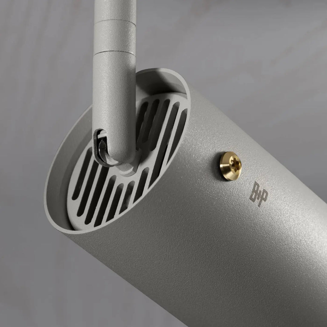 Spot orientable Exhaust à gravure alignée Pierre finition laiton, vue 3 #couleur_dor