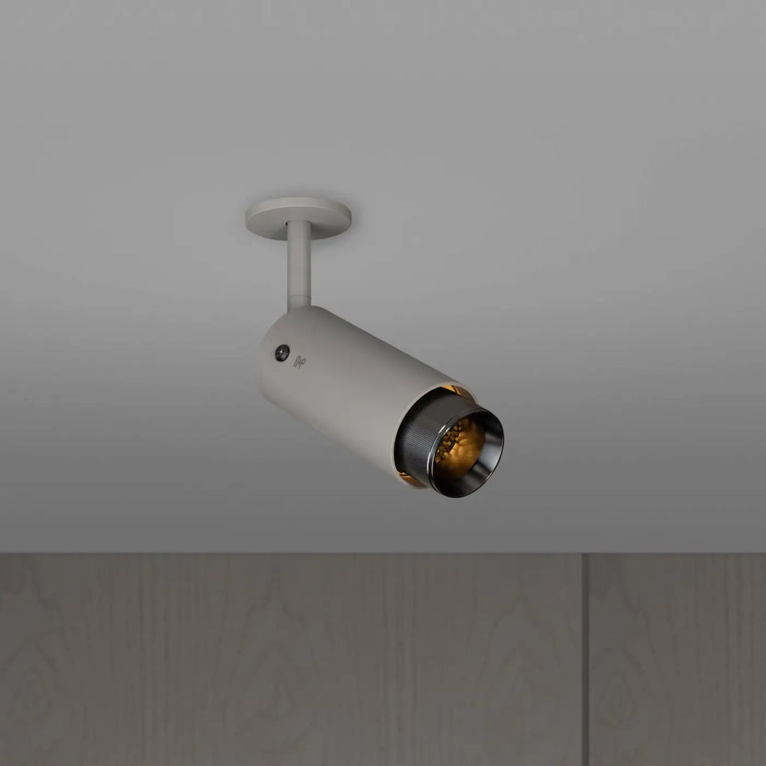 Spot orientable Exhaust à gravure alignée Pierre finition grise #couleur_gris