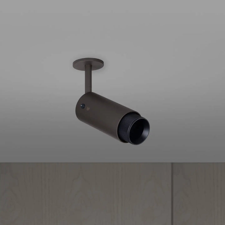 Spot orientable Exhaust à gravure quadrillée Graphite finition noire, vue 2 #couleur_noir