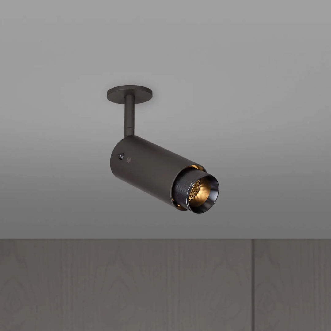 Spot orientable Exhaust à gravure alignée Graphite finition grise #couleur_gris