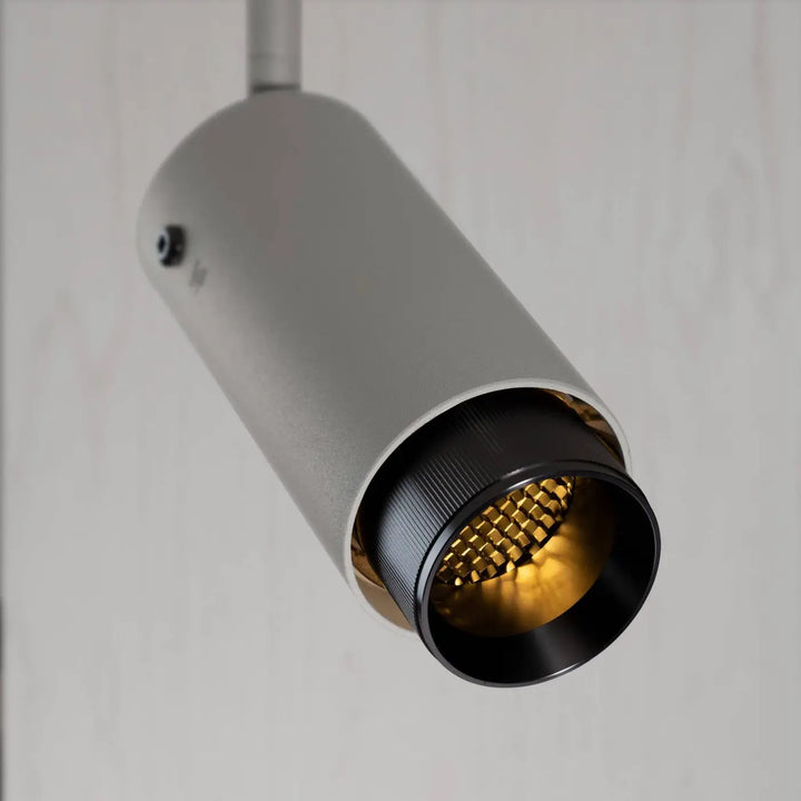 Spot orientable Exhaust à gravure alignée Pierre finition grise, vue 2 #couleur_gris