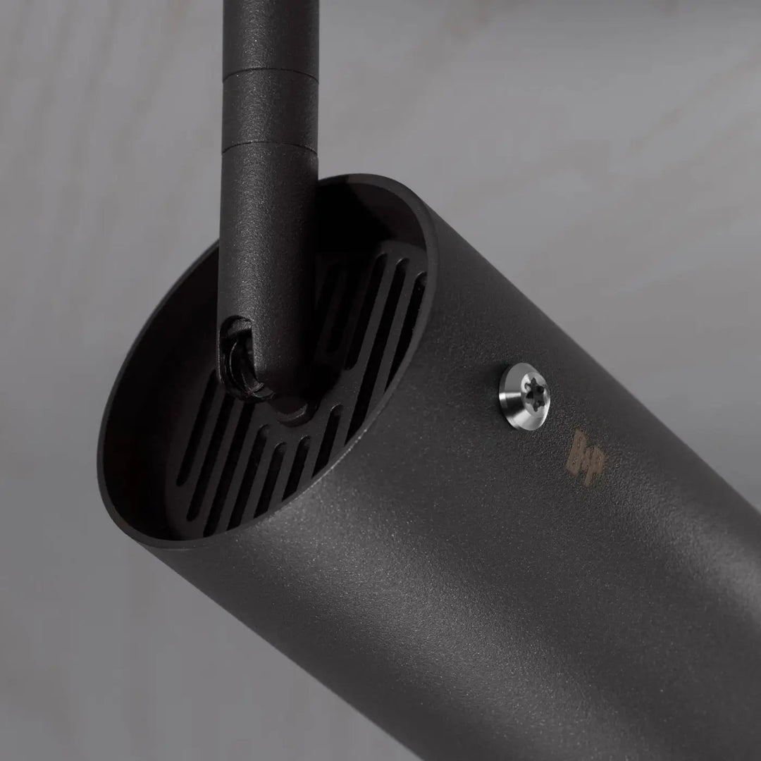 Spot orientable Exhaust à gravure alignée Graphite finition acier, vue 3 #couleur_argent