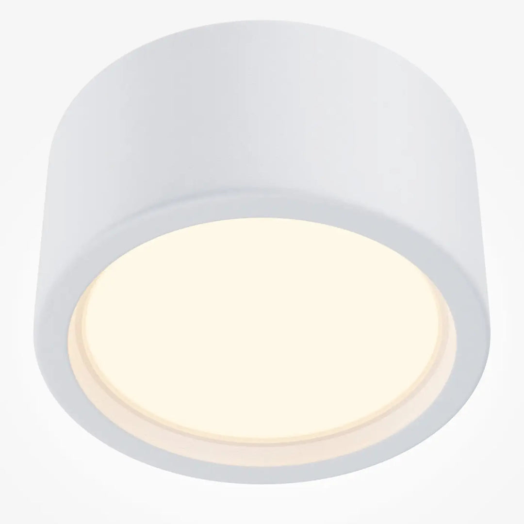 Spot hydra led lumière douce blanc cylindre indice ip44 pour plafond avec saillie étanche