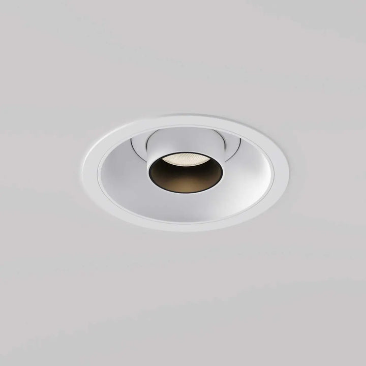Spot focus t tube fin orientable lampe de plafond encastrée blanche avec ampoule led circulaire moderne