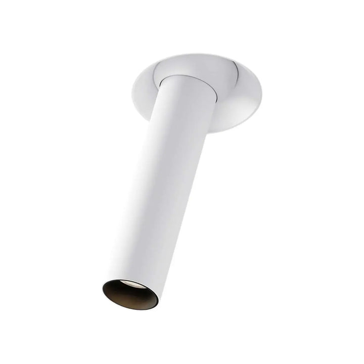 Spot focus t trimless blanc cylindre orientable avec tube fin mat pour éclairage moderne au plafond