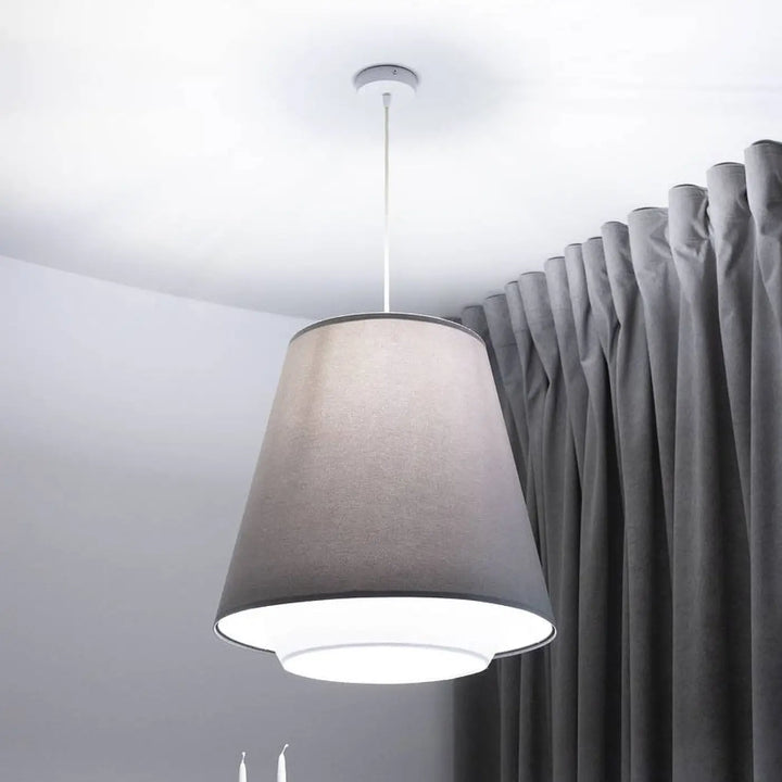 Suspension Luminaire | DOPLO (Gris/Blanc/Argent)