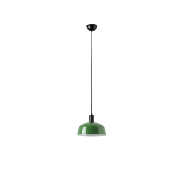 Suspension Tatawin M abat-jour métal vert de Faro Barcelona