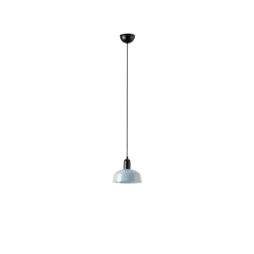 Suspension Tatawin S en métal bleu grisâtre de Faro Barcelona