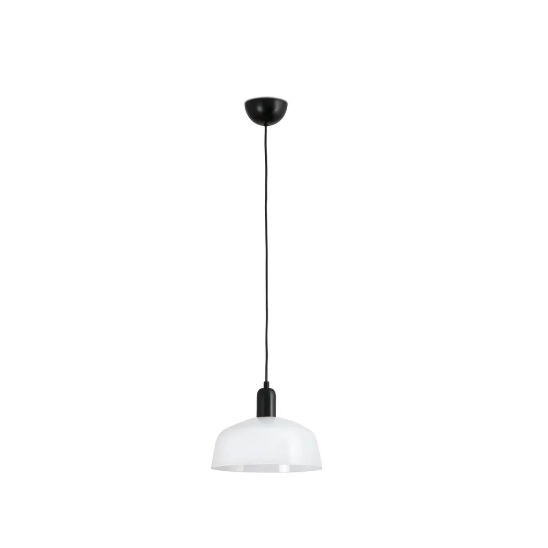 Suspension Tatawin M abat-jour verre blanc opale de Faro Barcelona