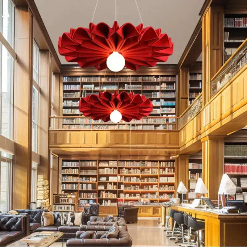 Suspension acoustique design pet anti bruit forme fleur