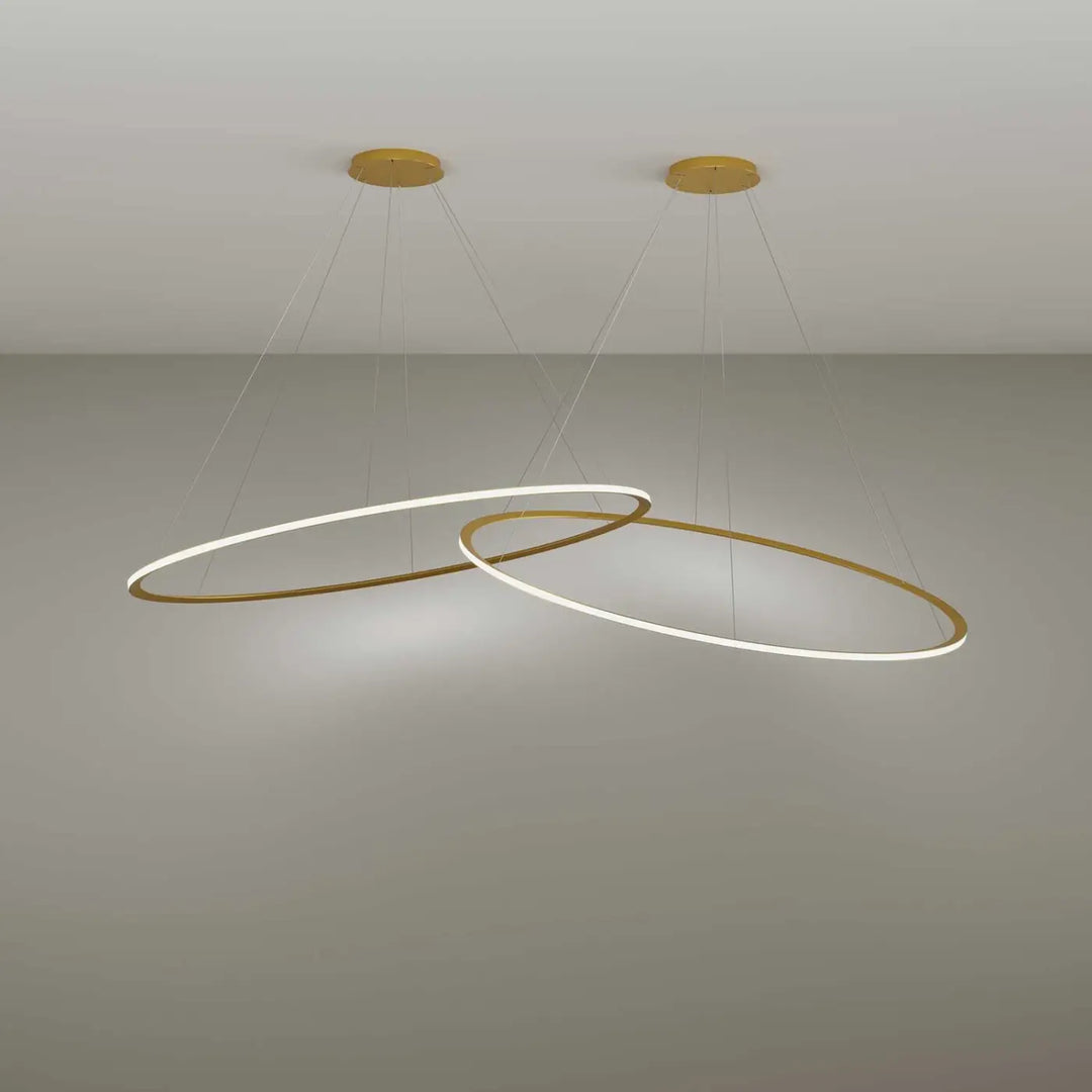 Suspension Circular anneau LED en aluminium