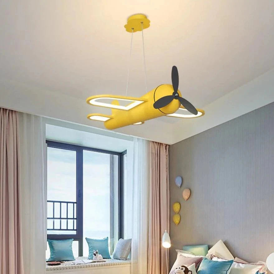suspension luminaire avion