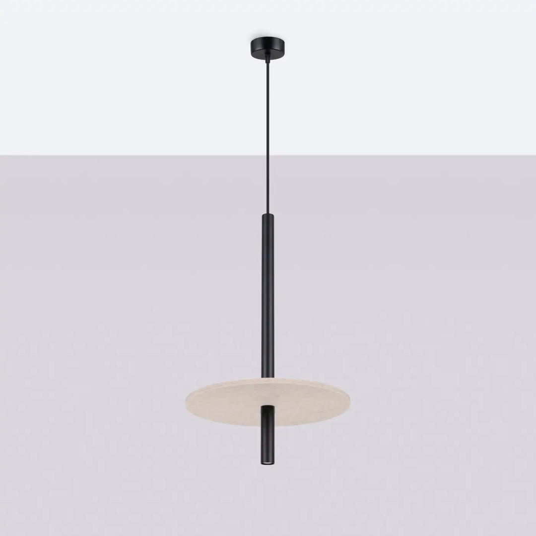 Suspension beige/noir éteinte