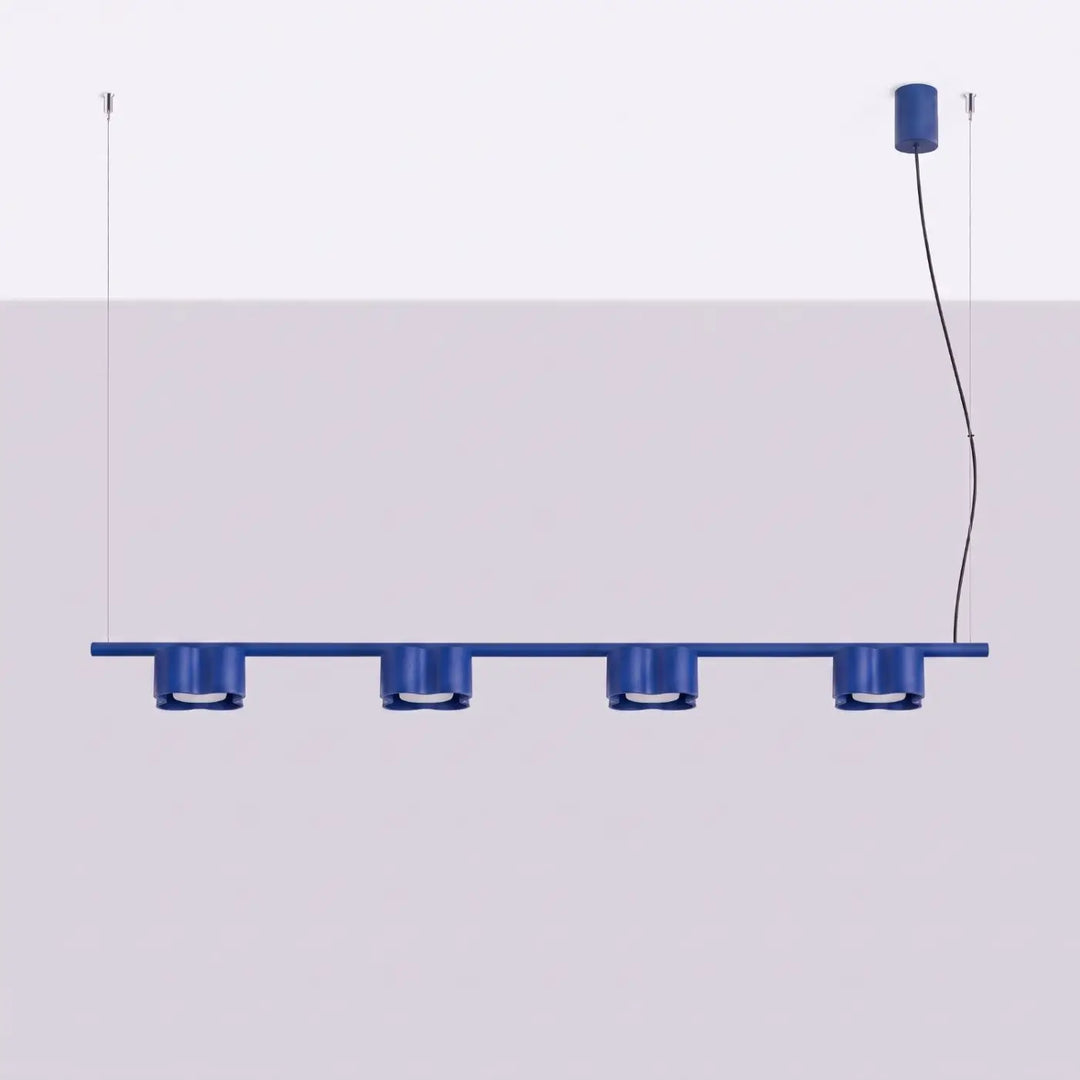 Suspension Ovio outremer en aluminium, éteinte