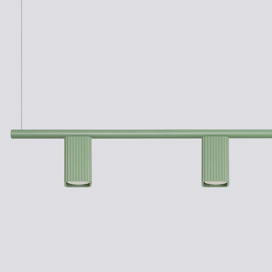 Suspension Rayo sauge en aluminium, détail des cannelures