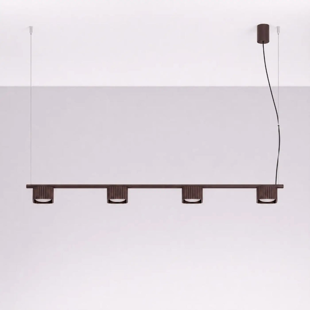 Suspension Riff marron en aluminium, éteinte