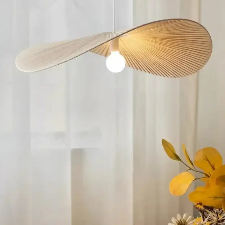 Suspension Blanche Design Organique Forme Ondulée Moderne et Légère
