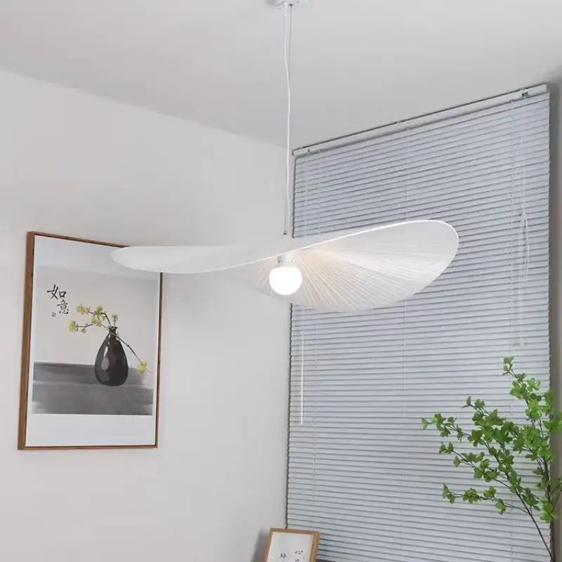 Suspension Blanche Design Organique Forme Ondulée Moderne et Légère