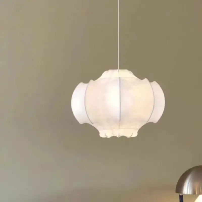 Suspension Blanche Forme Organique Design Moderne Élégant

