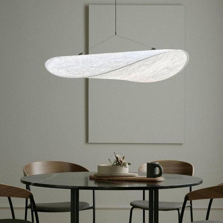 suspension boule blanche