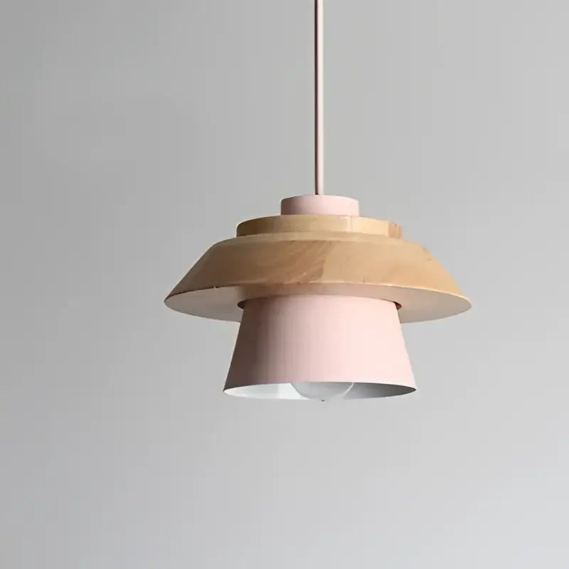 Suspension bois et couleur design scandinave en bois naturel