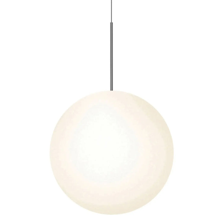 Suspension Bola Sphere gris anthracite, grand globe opale de 60 cm