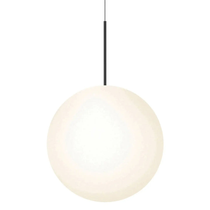 Suspension Bola Sphere noire, grand globe opale de 60 cm