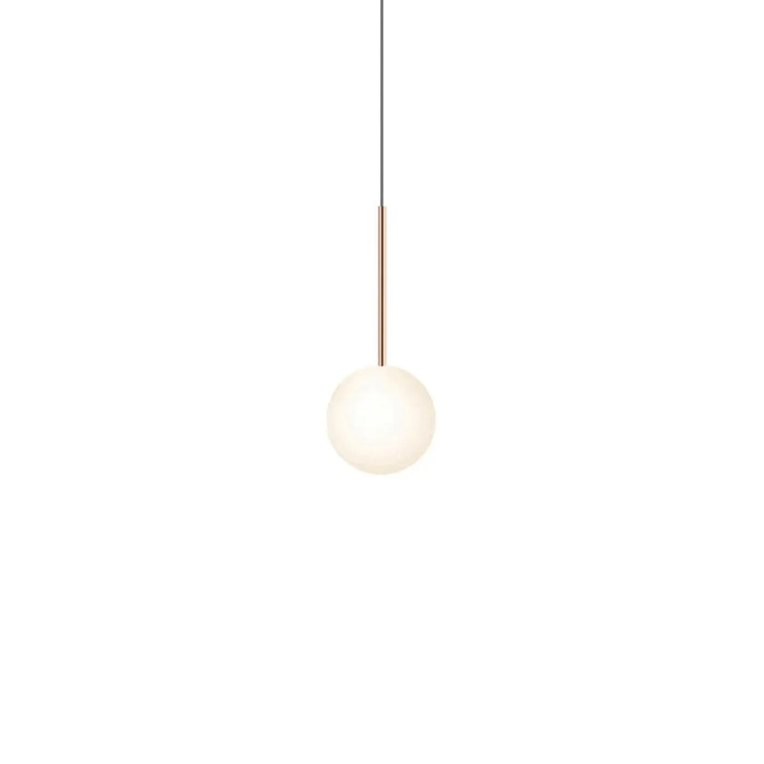 Suspension Bola Sphere or rose, globe en verre opale de 15 cm