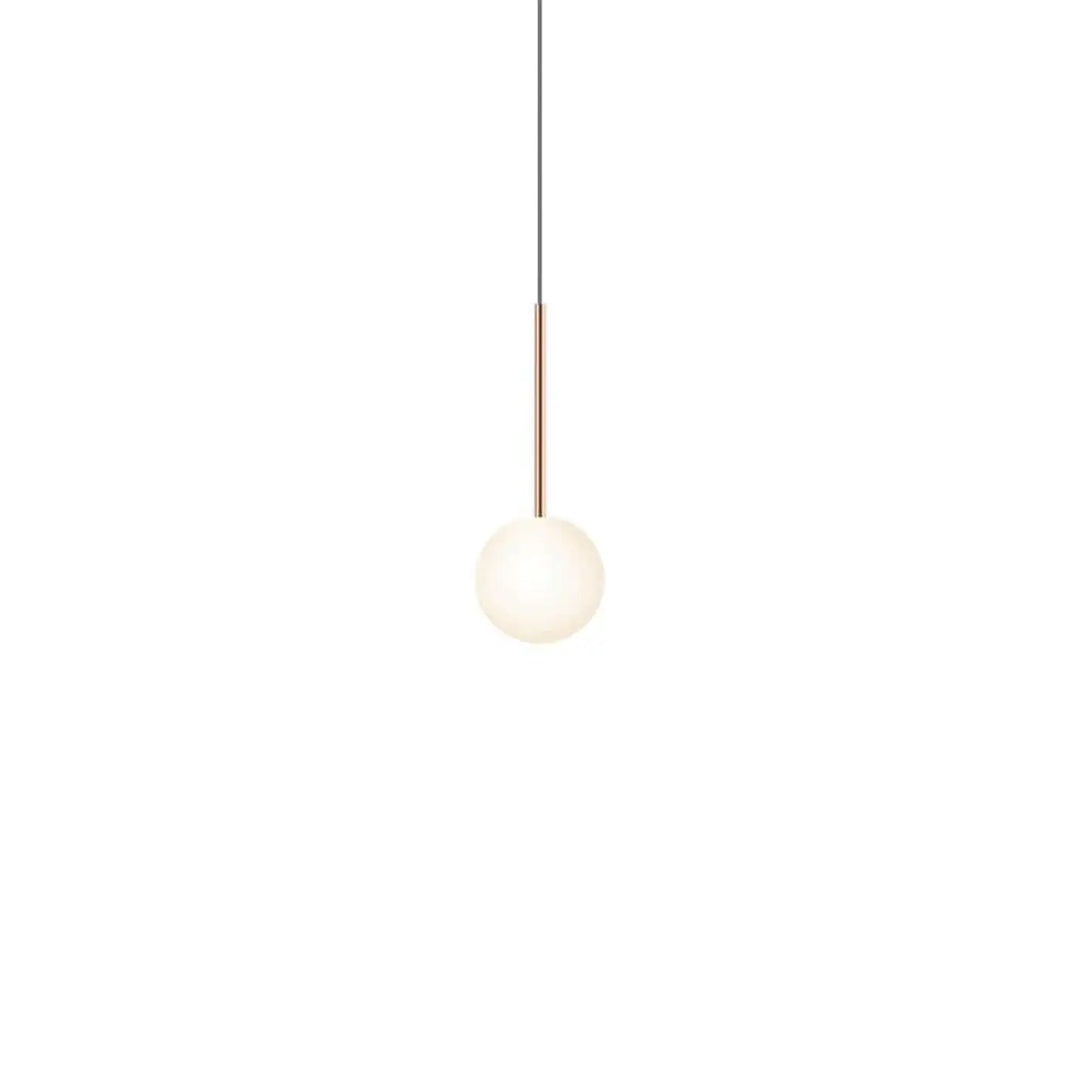 Suspension Bola Sphere or rose, globe en verre opale de 13 cm