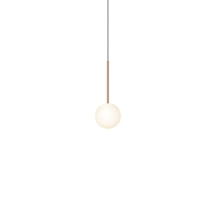 Suspension Bola Sphere or rose, globe en verre opale de 13 cm