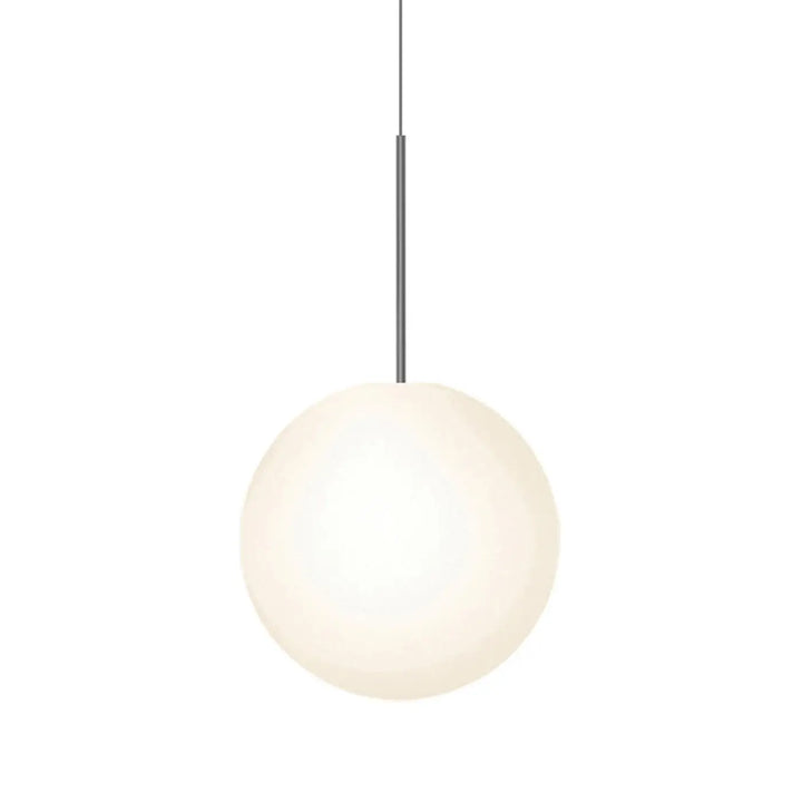 Suspension Bola Sphere gris anthracite, globe en verre opale de 40 cm