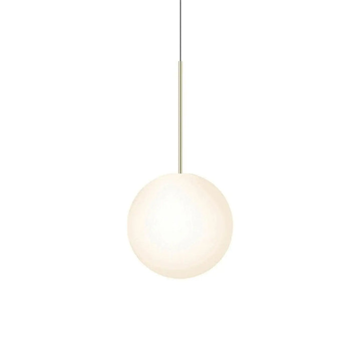 Suspension Bola Sphere dorée, globe en verre opale de 30,5 cm