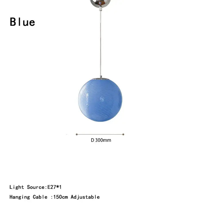 Suspension boule en verre design doux et contemporain chic