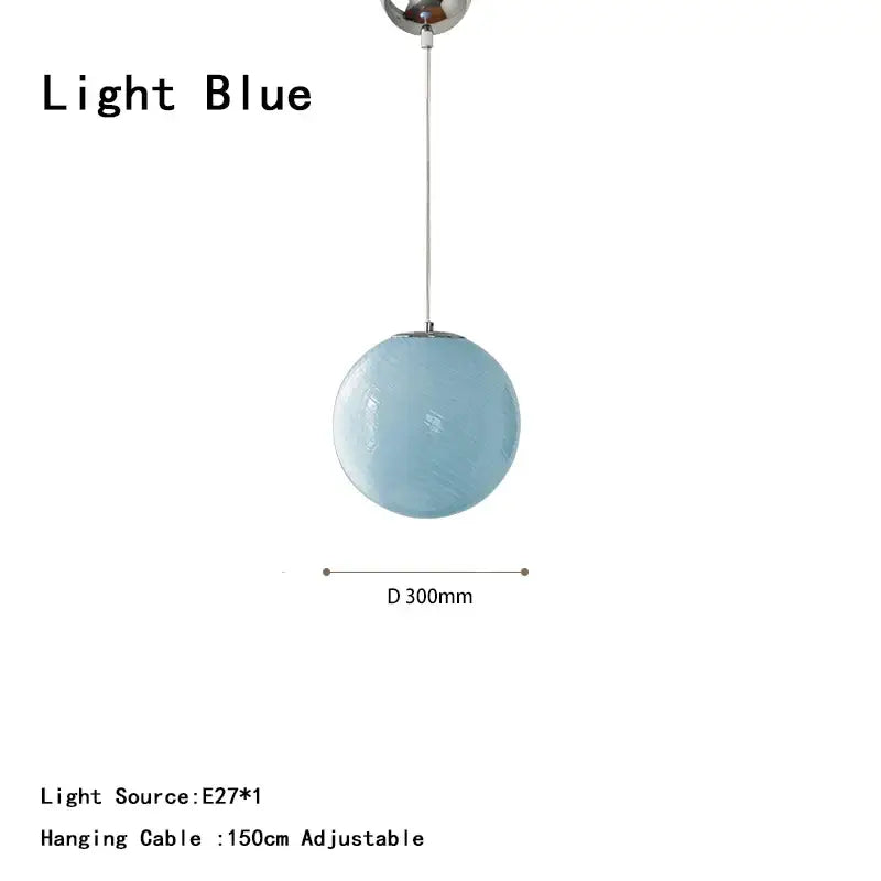 Suspension boule en verre design doux et contemporain chic