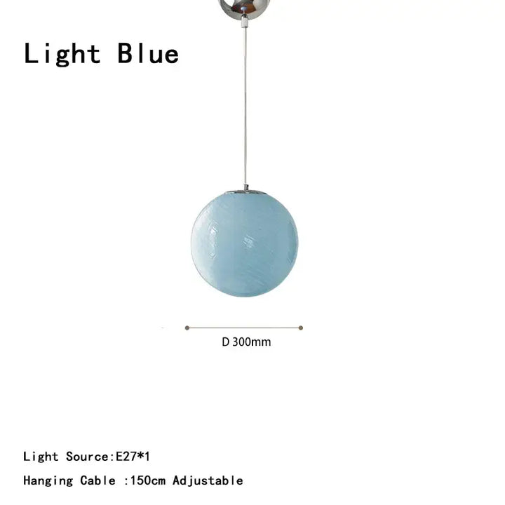 Suspension boule en verre design doux et contemporain chic