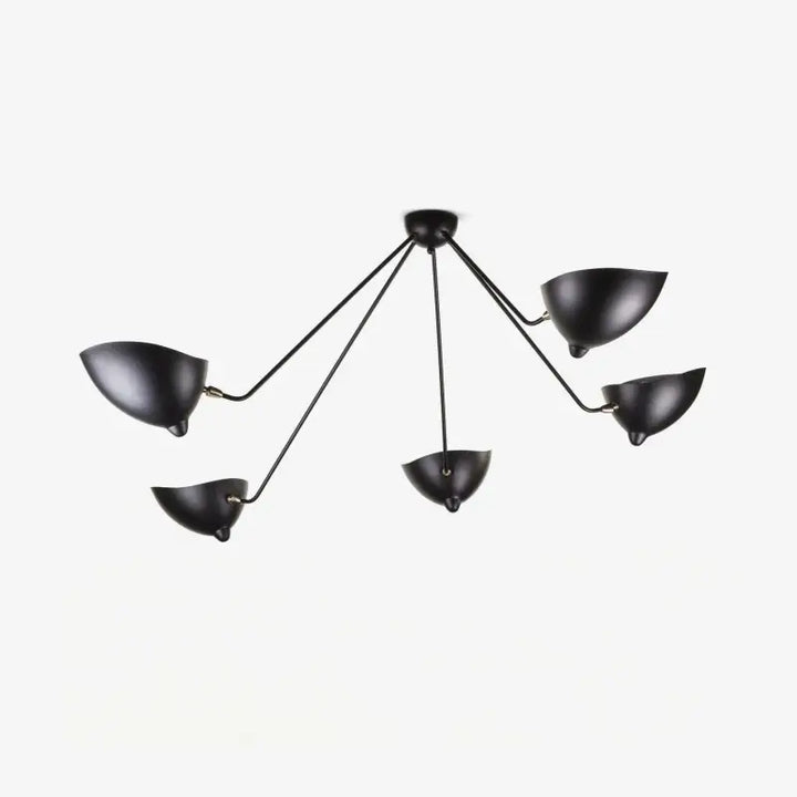 Suspension Les Bras Orientables Noire Style Atelier Cuisine Moderne

