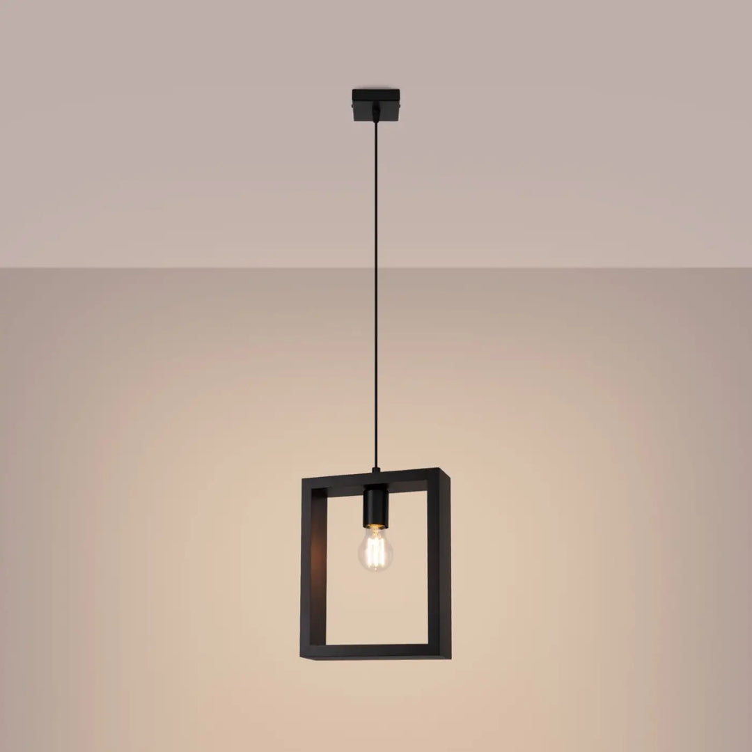 Suspension wengé allumée