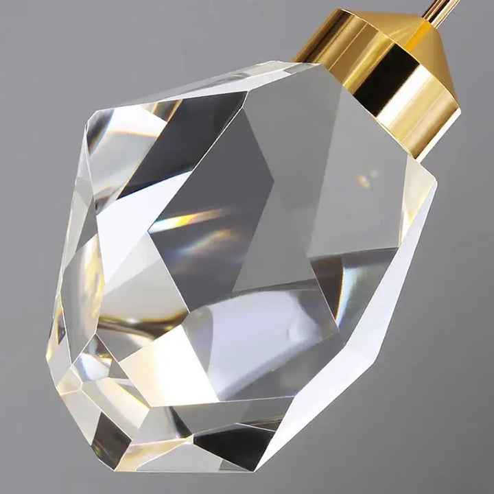 Suspension Cascade Cristal Moderne Élégante Pour Escalier