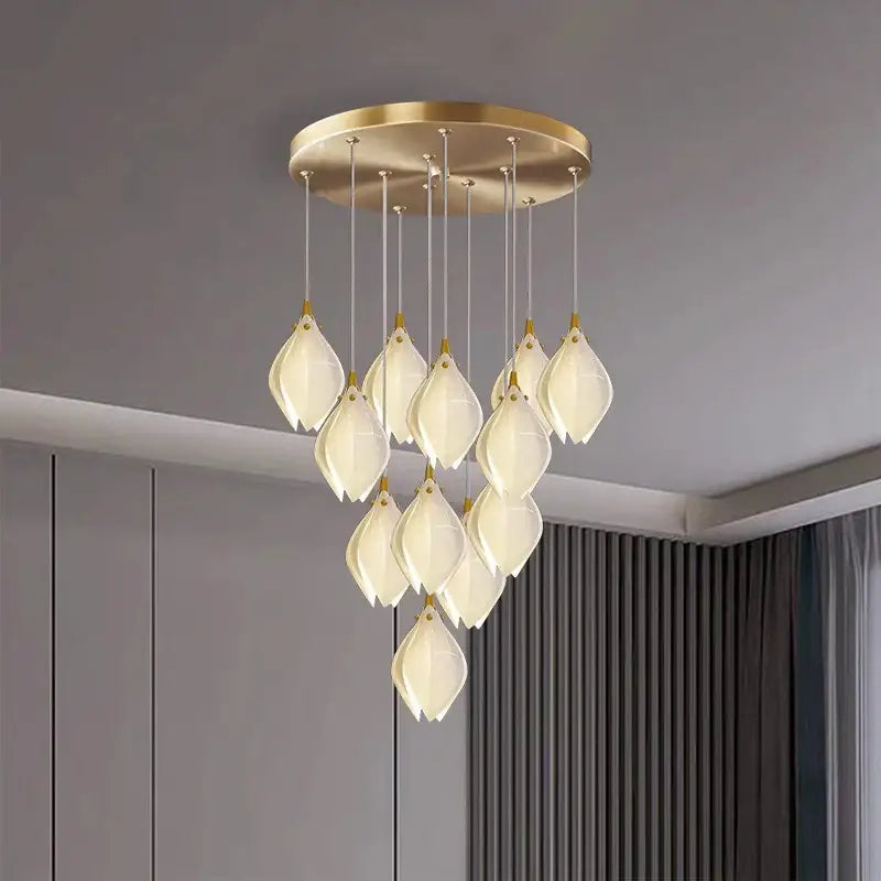 Modern home decor led lights pendant light lamps forstaircase Chandeliers for living room hanging light indoor lighting