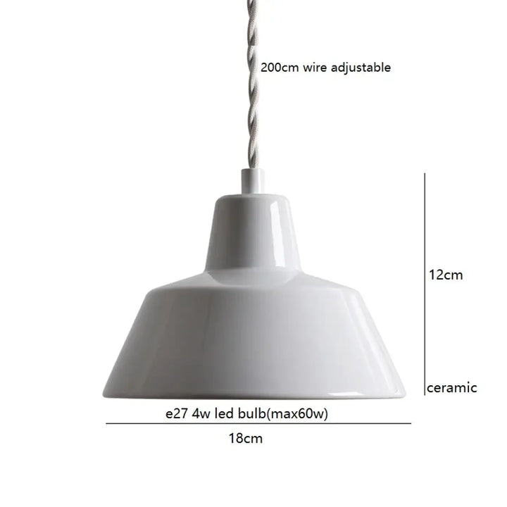 Suspension en céramique style atelier minimaliste chic