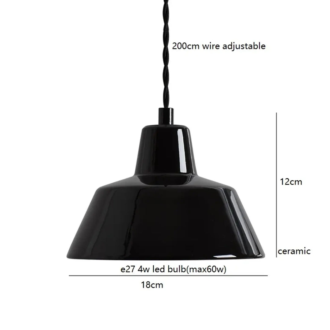 Suspension en céramique style atelier minimaliste chic