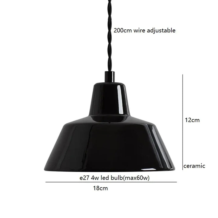 Suspension en céramique style atelier minimaliste chic