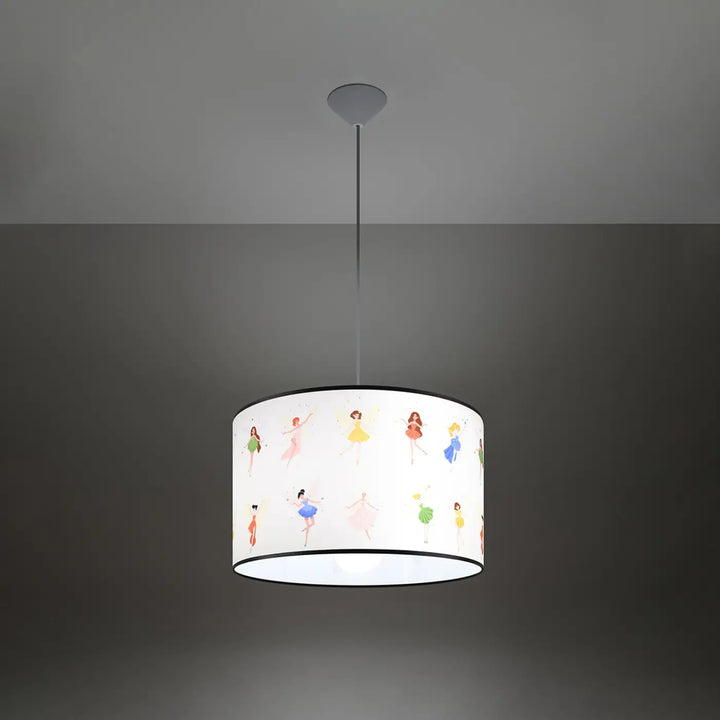 Suspension multicolore allumée